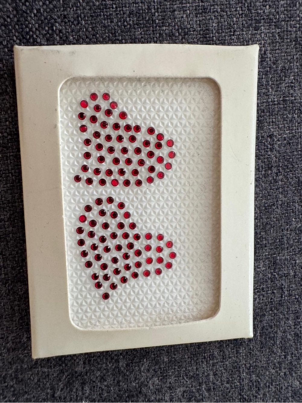 Authentic Swarovski Crystal Tattoo ~ Red Gem Hearts